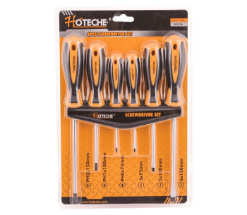 product Set 6 șurubelnițe HOTECHE 241106 PH0/PH1/PH2/SL3/SL5/SL6