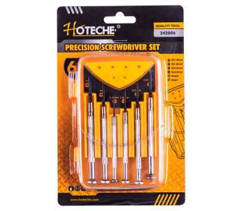 product Set 6 șurubelnițe de precizie HOTECHE 242006 PH0/PH1/SL1.4/SL1.8/SL2.3/SL3