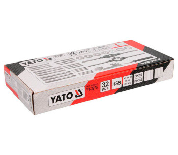 Набор 32 метчиков и плашек YATO YT2975 M3-M12 photo 2