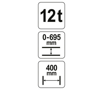 Presă hidraulică YATO YT55580 12T 0-695mm photo 2
