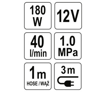 Compresor auto YATO YT73460 180w 10bar 40l/min photo 3