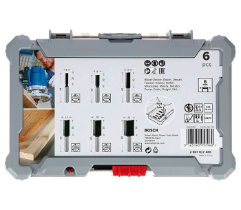 Set 6 freze pe lemn BOSCH 2607017465 Ø6 mm photo 2