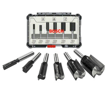 Set 6 freze pe lemn BOSCH 2607017465 Ø6 mm photo 0