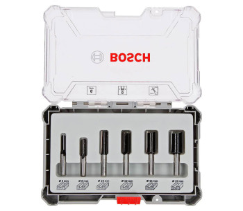 Set 6 freze pe lemn BOSCH 2607017466 Ø8 mm photo 0