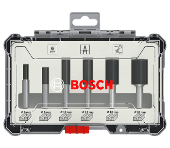 product Set 6 freze pe lemn BOSCH 2607017466 Ø8 mm