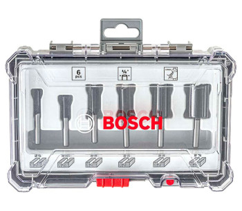 Set 6 freze pe lemn BOSCH 2607017467 Ø1/4" photo 0