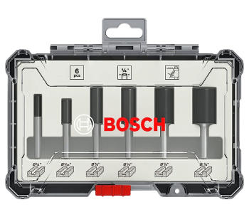 product Set 6 freze pe lemn BOSCH 2607017467 Ø1/4"