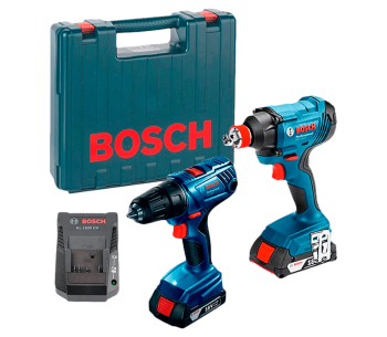 product Mașină de înșurubat cu acumulator BOSCH GDX 180-Li + GSR 1802-Li (6019G5222) 18V 1.5Ah