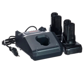Set acumulatori și încărcător BOSCH GAL 12V-40+2*GBA 6.0 Ah (1600A01B20) photo 0