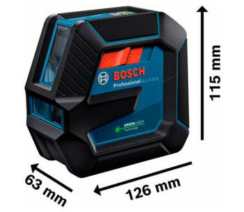 Nivelă cu laser BOSCH GLL 2-15 G (601063W01) 2fascicole 15m photo 1