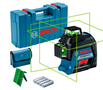 Лазерный уровень BOSCH GLL 3-80 G 3луча 120m photo 0
