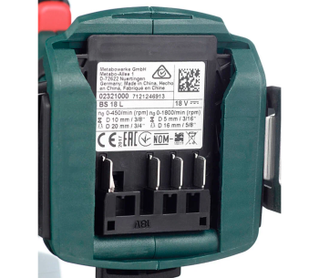 Mașină de înșurubat cu acumulator METABO BS 18 L (602321500) 18V 2Ah photo 8