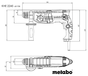 Ciocan rotopercutor METABO KHE 2245 (601708500) 750w SDS-Plus photo 6