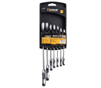 product Set 7 chei combinate cu clichet și articulație HOTECHE 192504 8-19mm