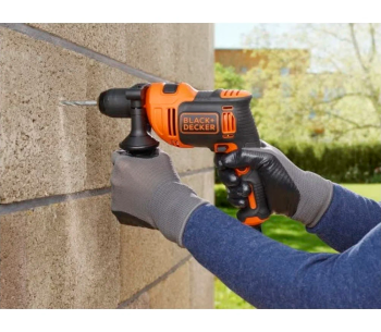 Mașină de găurit cu percuție BLACK&DECKER BEH710K 750w photo 2