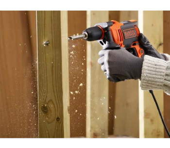 Mașină de găurit cu percuție BLACK&DECKER BEH710K 750w photo 3