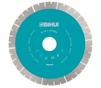 product Disc de tăiat cu diamant BIHUI DCBS120 120mm segmentat Cermică/Marmura/Granit