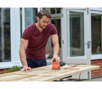 Mașină de șlefuit excentrică BLACK&DECKER BEW210 240w 125mm photo 2