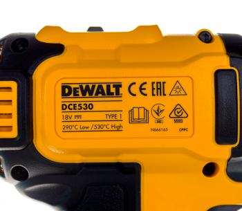 Suflantă de aer cald DEWALT DCE530N  530°C photo 4