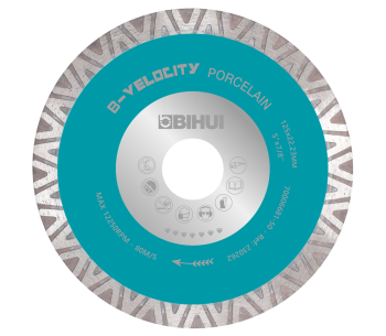 product Disc de tăiat cu diamant BIHUI DCDV125 125mm Turbo Ceramică/Porțelan/Marmură