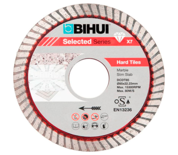 product Disc de tăiat cu diamant BIHUI DCDT85 85mm Turbo Ceramică/Porțelan/Marmură