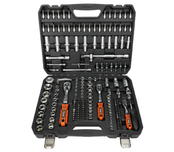 product Set 195 duze tubulare și biți HOTECHE 203103 4-32 mm