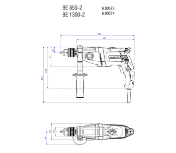 Дрель METABO BE 850-2 850вт photo 3