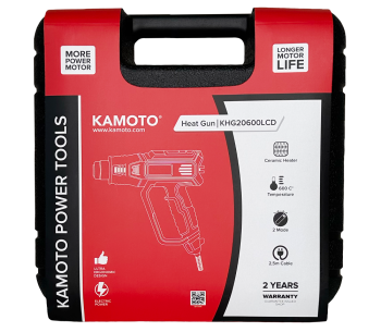 Фен строительный KAMOTO KHG 20600LCD 2000вт 600°C photo 7