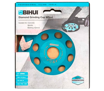 Disc de șlefuit beton BIHUI DCWA5 125mm photo 1