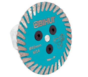 product Disc diamantat pentru curățarea lipiciului pentru SVP BIHUI DCW60 60mm Turbo Ceramică/Porțelan/Marmură