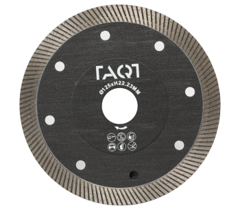 product Disc de tăiat cu diamant TAQT TQBT125 125mm Turbo Ceramică/Porțelan/Marmură