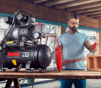 Compresor fără ulei RONIX RC-1012 80l/min 10L photo 9