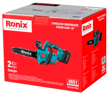 Fierăstrău cu lanț cu acumulator RONIX 8651 254mm 20V 4Ah photo 8