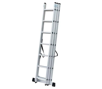 Scară cu trei tronșoane LIDER-TECH AC0308A 5.08m 150kg photo 0