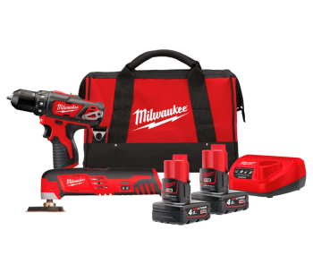 product Set de instrumente cu acumulator MILWAUKEE M12BPP2D-402B 12V 4Ah