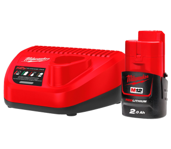 product Set încărcător + acumulator MILWAUKEE M12NRG-201 36w 12V 3A