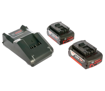 product Încărcător + acumulator BOSCH GAL 18V-40 + 2xGBA 85w 14.4-18V 4A