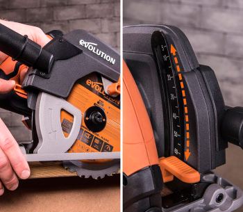 Fierăstrău circular EVOLUTION R185CCS 1600w 185mm photo 1