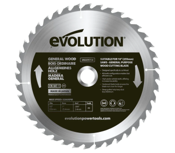 product Disc pentru fierastrau electric EVOLUTION GW255TCT-40 255mm 2.4mm