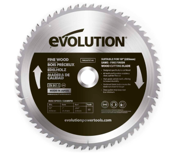 product Disc pentru fierastrau electric EVOLUTION FW255TCT-60 255mm 2.4mm