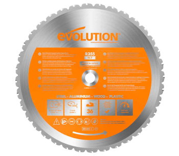 product Disc pentru fierastrau electric EVOLUTION RAGEBLADE355M 355mm 2.2mm