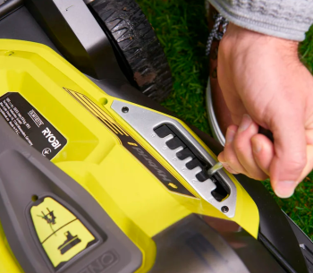 Mașină de tuns gazonul hybrid acumulator+rețea RYOBI RY18LMH37A-250 370mm 18V 5Ah photo 1