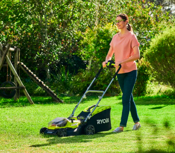Mașină de tuns gazonul hybrid acumulator+rețea RYOBI RY18LMH37A-250 370mm 18V 5Ah photo 3
