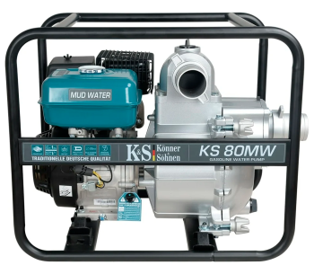Мотопомпа бензиновая Könner&Söhnen KS80MW 60000л/ч 9лс photo 0