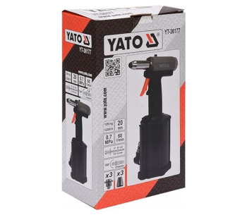 Mașină pneumatică de nituire YATO YT36177 4-6.4mm 7bar photo 3