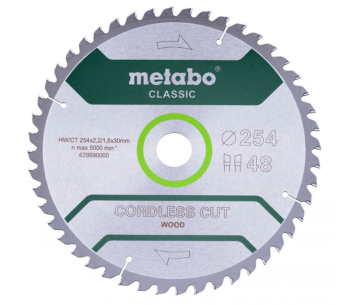 product Disc pentru fierastrau electric METABO METABO Classic 254x30 48 WZ 5 254mm 2.2mm