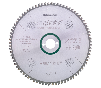 product Disc pentru fierastrau electric METABO Multi CUT 254x30 Z80 FZ/TZ 5 254mm 2.4mm