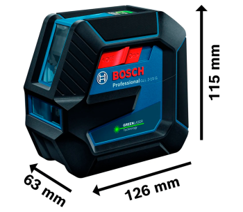 Nivelă cu laser BOSCH GLL 2-15 G 2fascicole 15m photo 1