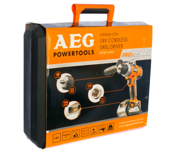 Шуруповёрт аккумуляторный AEG BS18C Li-402C 18В 4Ач photo 3