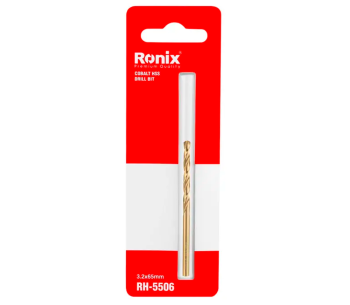 Burghiu pe metal RONIX RH-5506 3.2mm HSS-CO photo 2